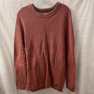 EUC Garcia Orange/Gray Long Sleeve Sweater Size XLarge